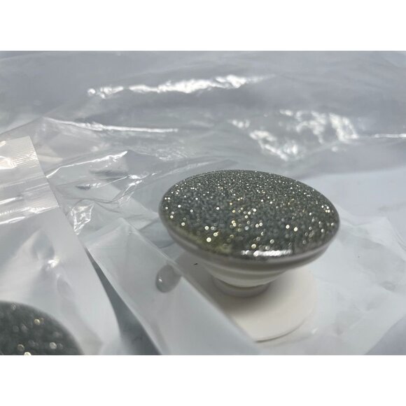 glitter phone mounts silver shimmer bling 3M adhesive stand universal - Picture 4 of 5